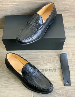 Men's Lovely Black Leather Shoes