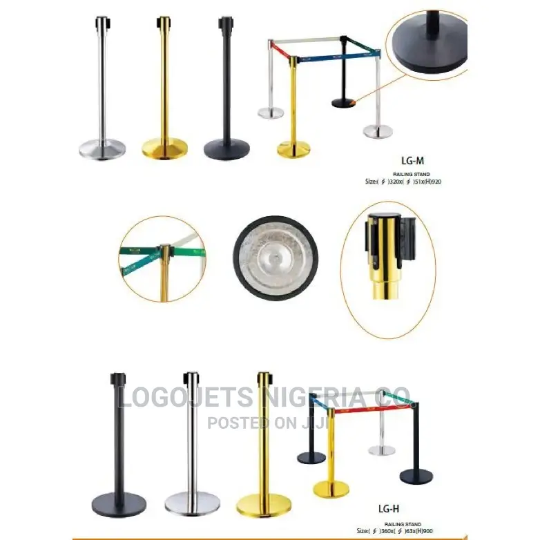 Stainless Retractable Crowd Control Barrier Stand