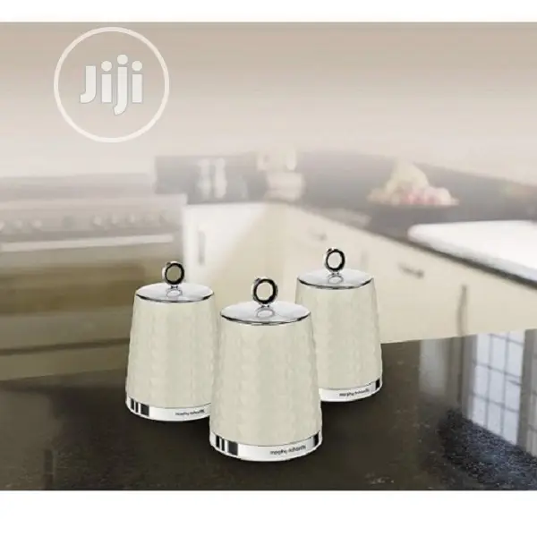 Morphy Richards Dimensions Set of 3 Round Kitchen Storage Ca