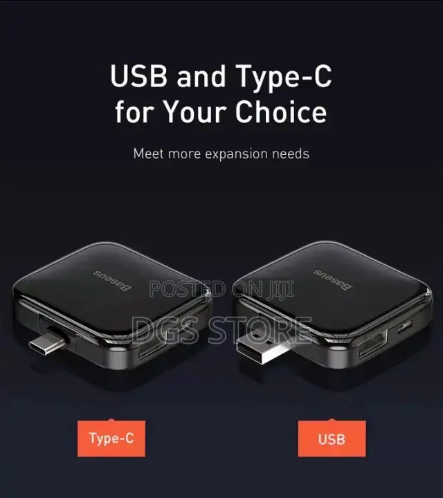 Baseus Fully Folded Portable 4in1 Type C Hub