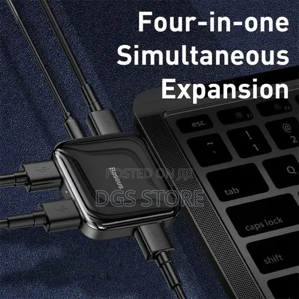 Baseus Fully Folded Portable 4in1 Type C Hub