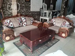 Luxury 7 Seater Royal Sofa /Cushion With Throw Pillows.