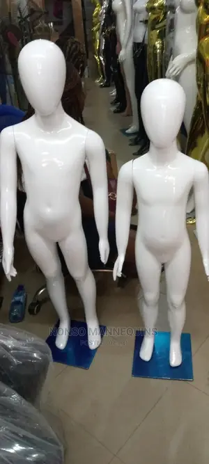 Glossy White Unisex Children Mannequins