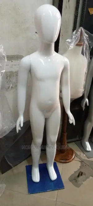 Glossy White Kids Unisex Mannequins