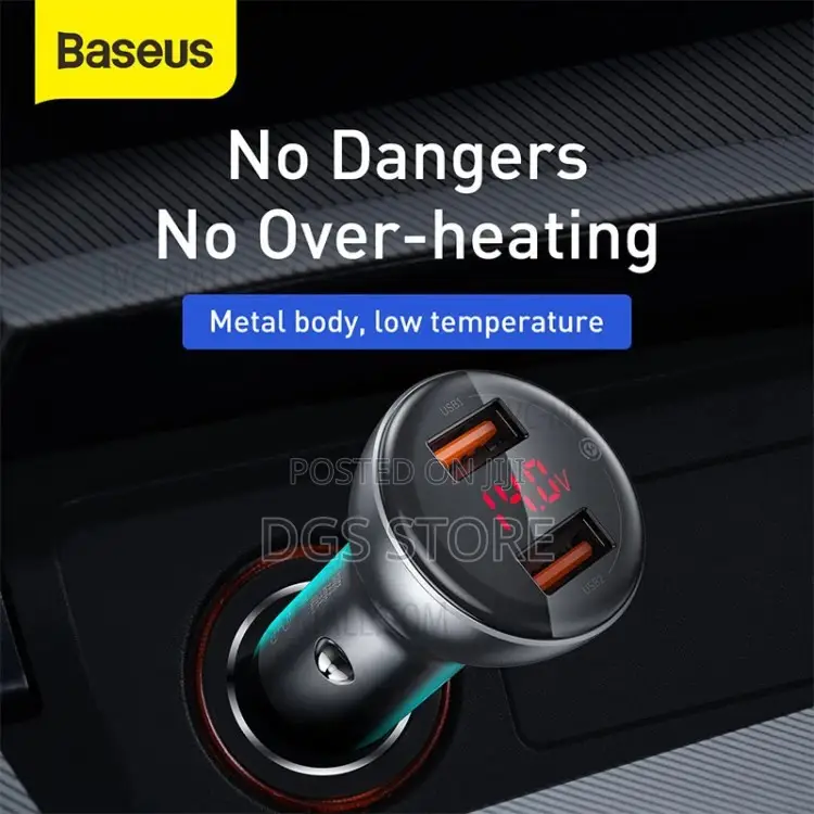 Baseus Inauto Digital Display Pps Dual Quick Carcharger 45w