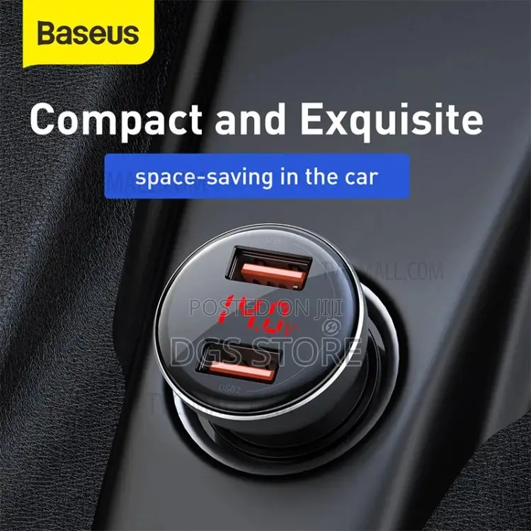 Baseus Inauto Digital Display Pps Dual Quick Carcharger 45w