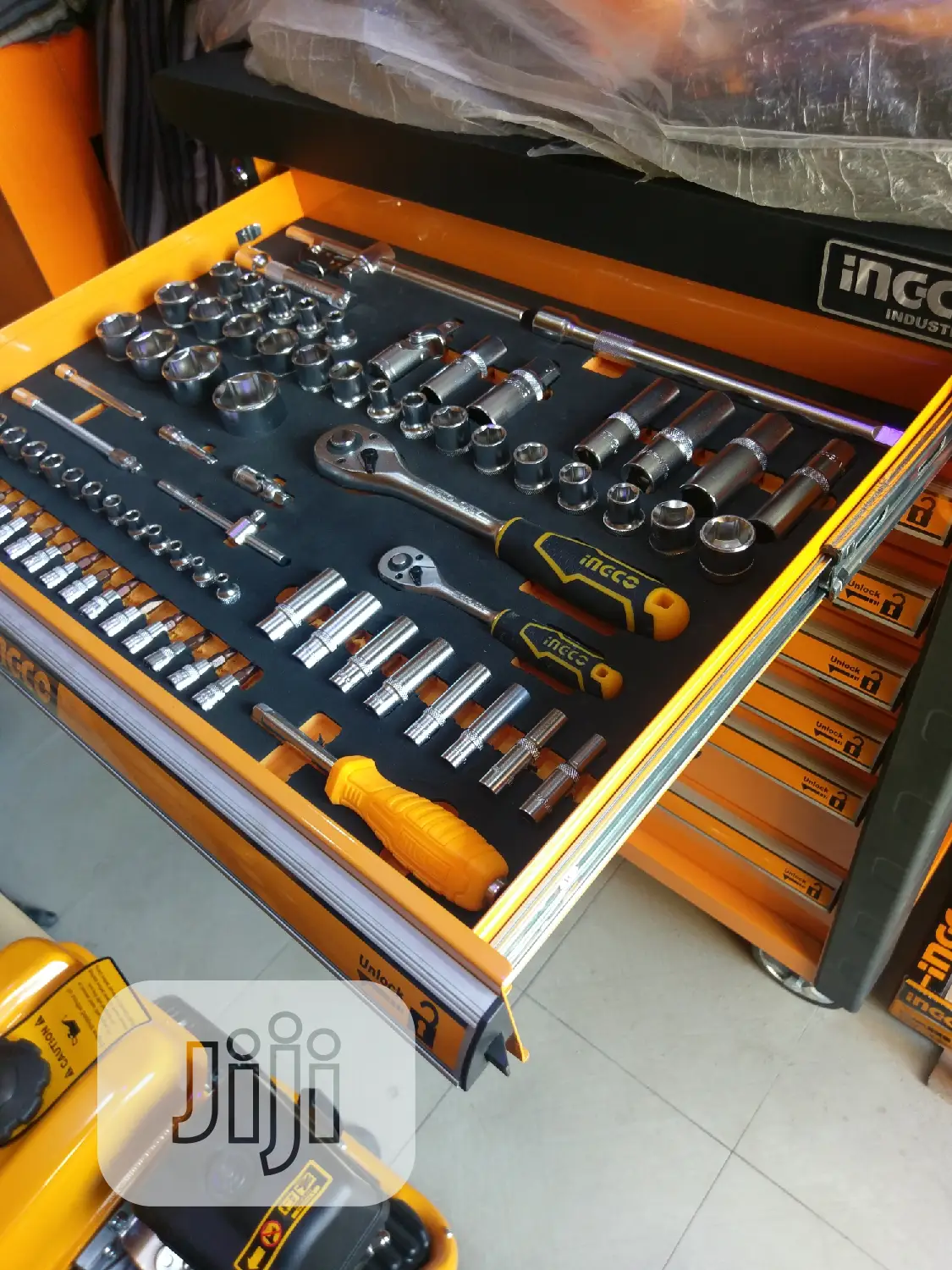 Ingco 7pcs Drawers With 328pcs Tool Chest Set