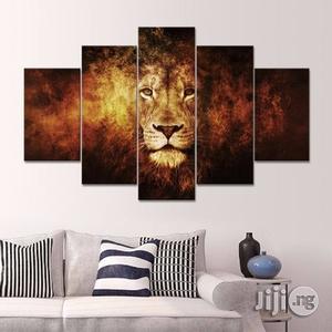 Lion Head Canvas Wall Art 5 Piece CP057