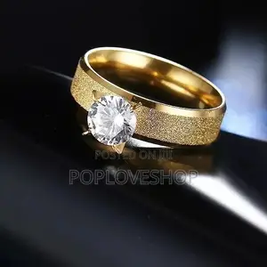 Non Fade Titanium Engagement Ring