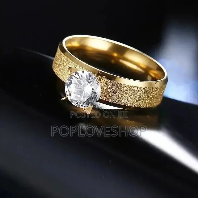 Non Fade Titanium Engagement Ring