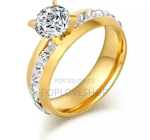 Non Fade Titanium Engagement Ring