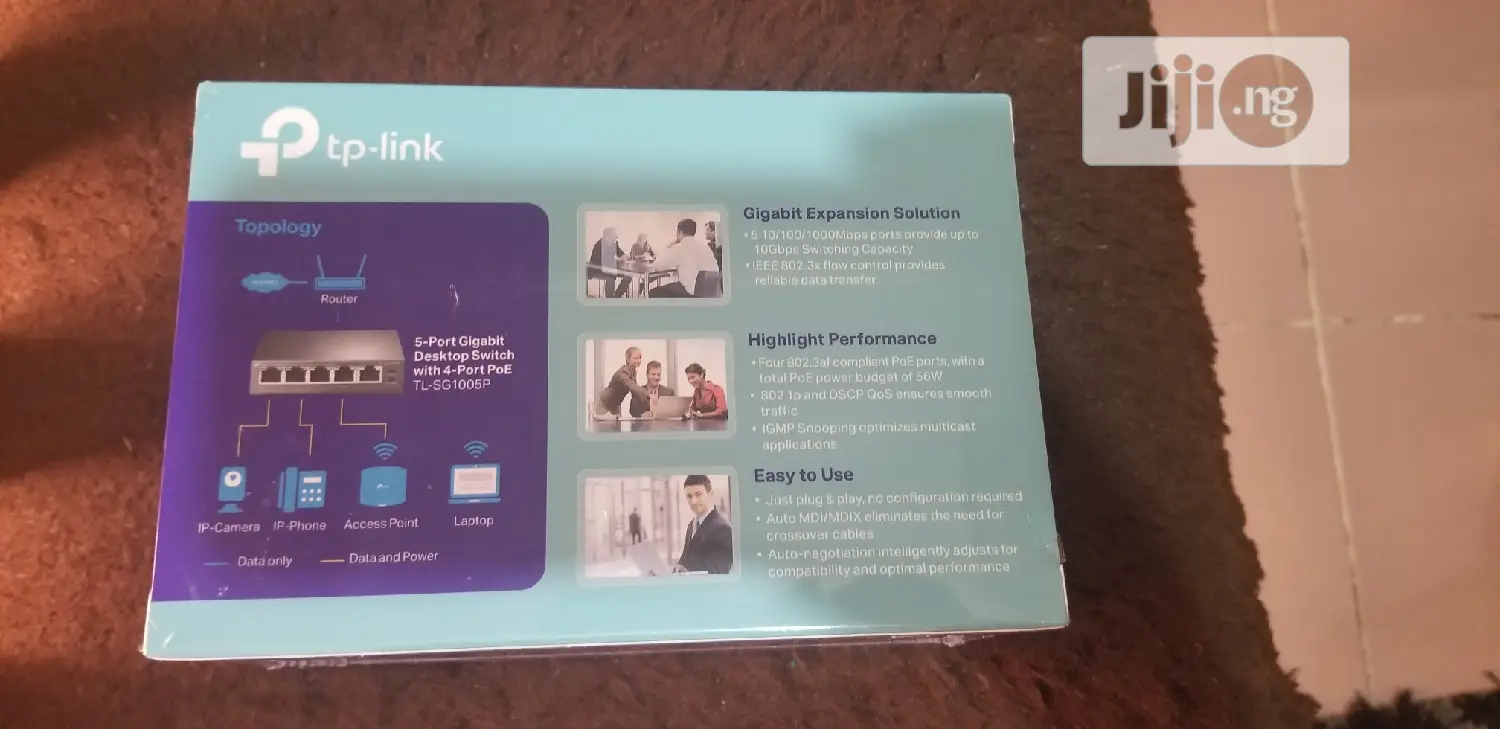Tp-Link 5-Port Gigabit Desktop With 4-Port POE