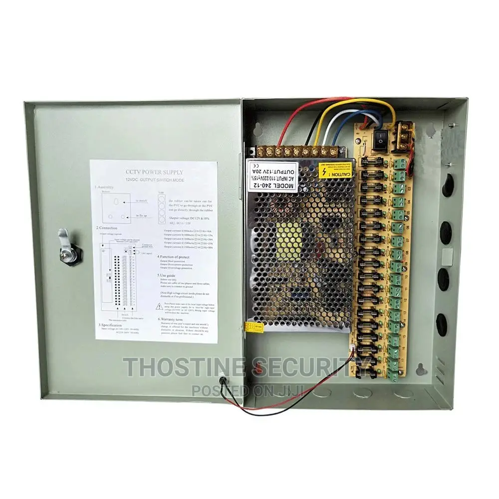 18 Ways CCTV Power Supply 12V 30amps
