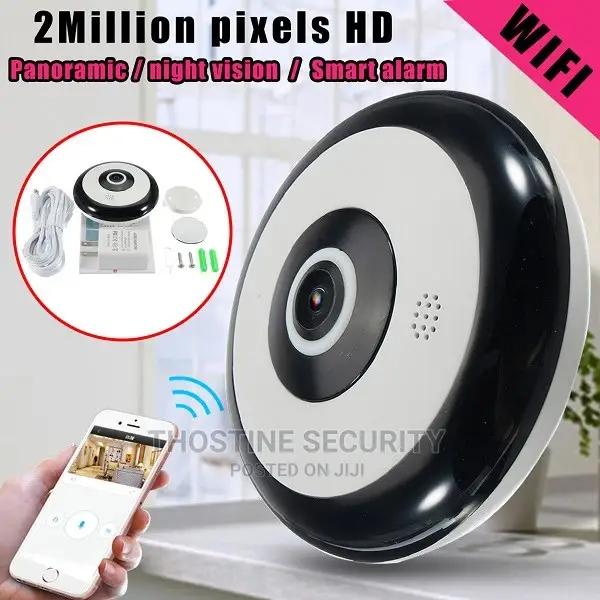 3mp Panoramic Wifi IP Camera for Smartphone Remote View