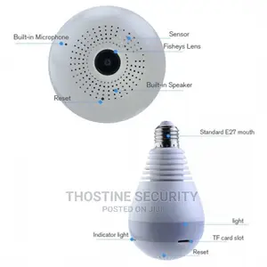CCTV Wifi Panoramic IP Bulb Camera Light