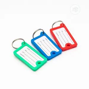 30pcs/Lot Rectangular Key Card Crystal Plastic Key Id Label