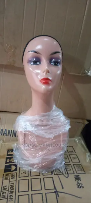 Plastic Mannequin Head for Wig Display