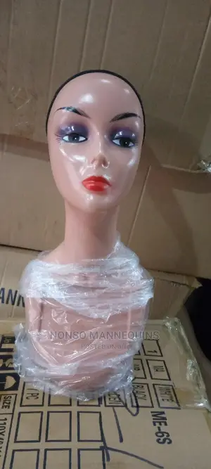 Plastic Mannequin Head for Wig Display