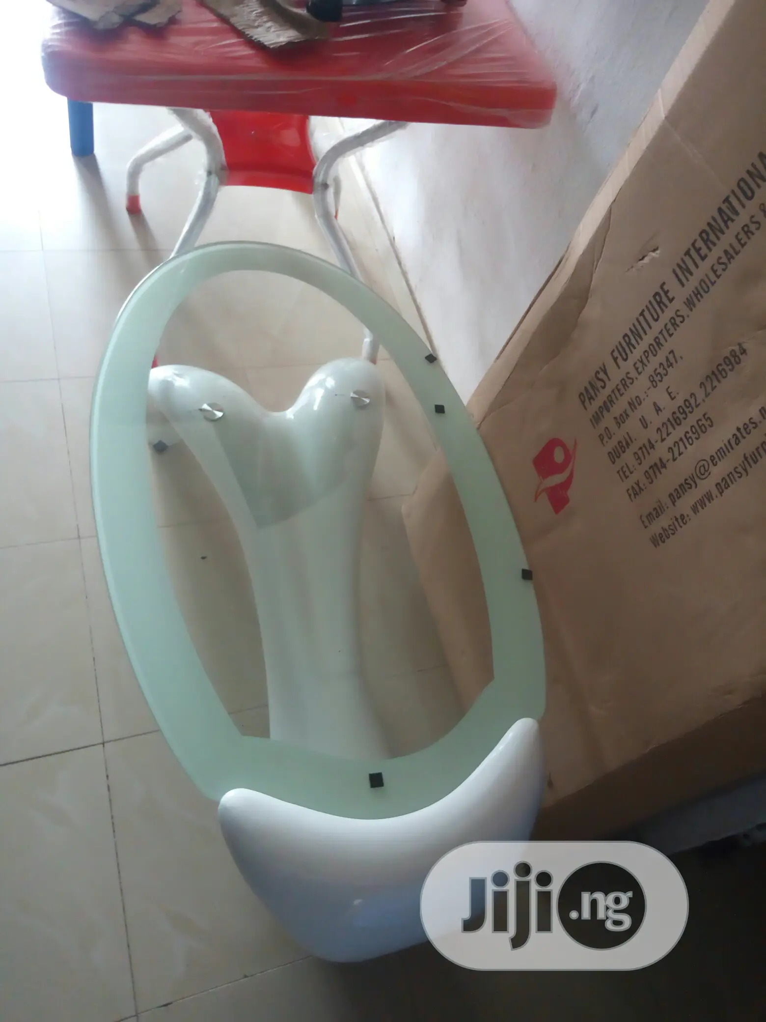 Imported Exotic White Centre Table