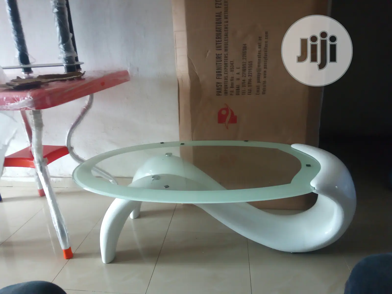 Imported Exotic White Centre Table