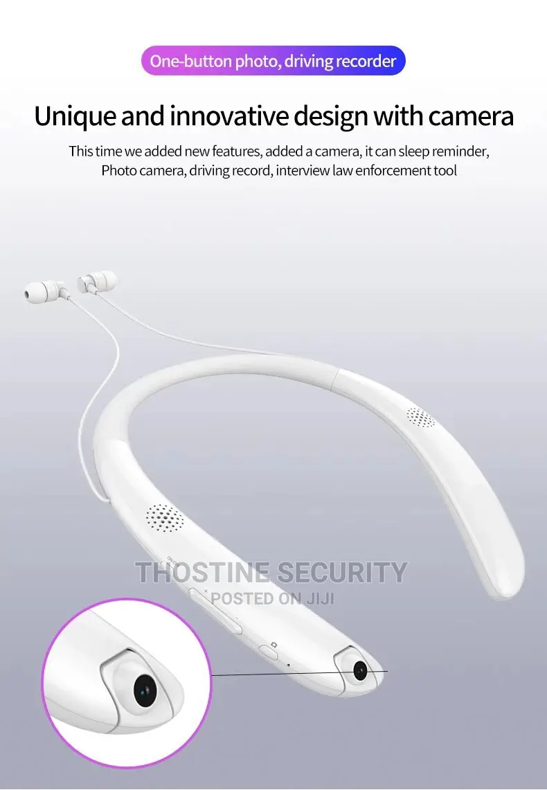 V9 Wireless Bluetooth Earphone With Camera Recorder