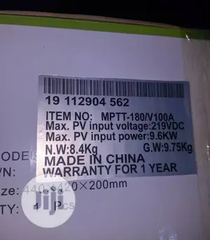 100ah 180volt MPPT Yohako Charge Controller