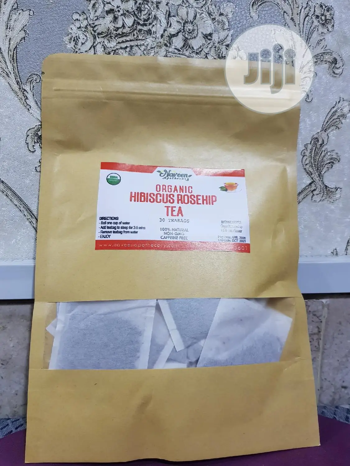 Organic Hibiscus Rosehip Tea (30 Teabags)