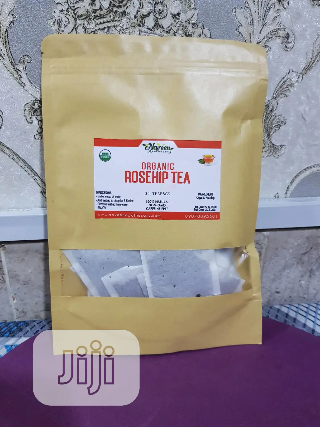 Organic Rosehip Tea (30 Tea Bags)