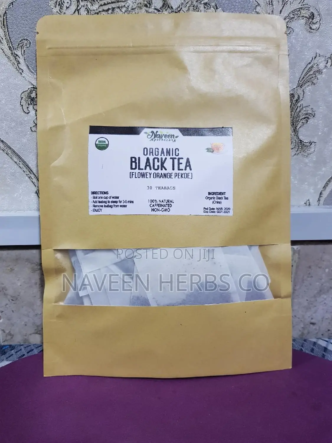 Organic Black Tea (30 Tea Bags)