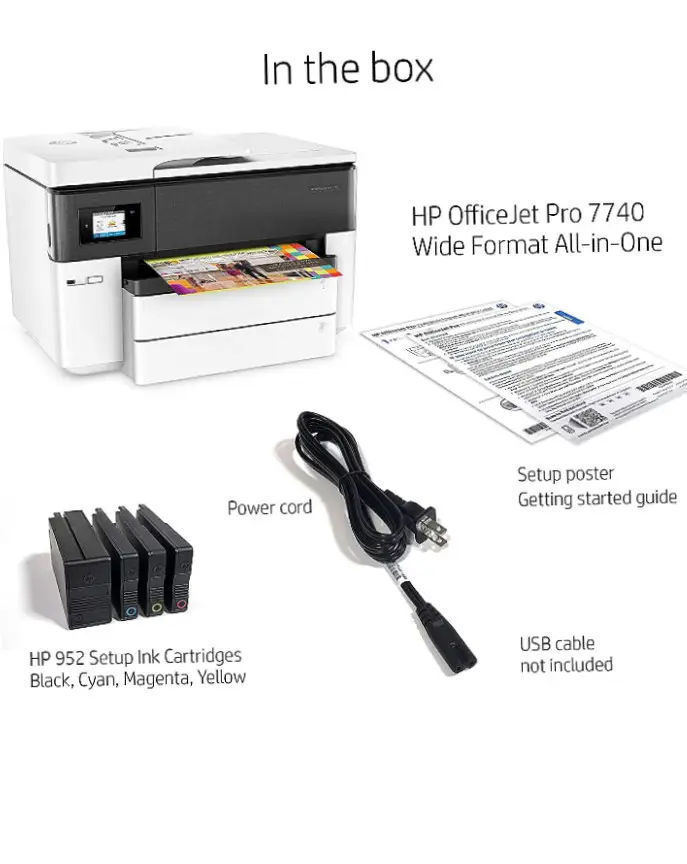 Officejet 7740 Hp Wireless All In One Printer