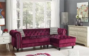 Espresso 5 Seater Fabric Sofa