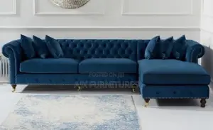 Espresso 5 Seater Fabric Sofa