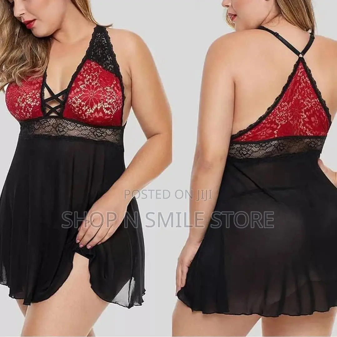 Beautiful Lace/Net Plus Size Lingeries