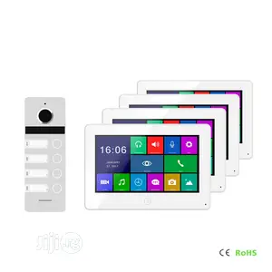 10 Inches 4 Screen Video Door Phone With Memory Card Slot