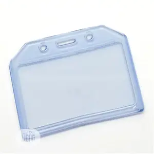 10pcs Plastic Waterproof Horizontal Id Card Badge Holders