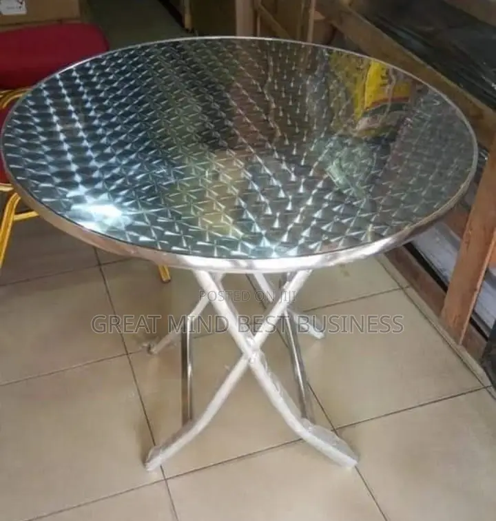 Round Aluminum Table