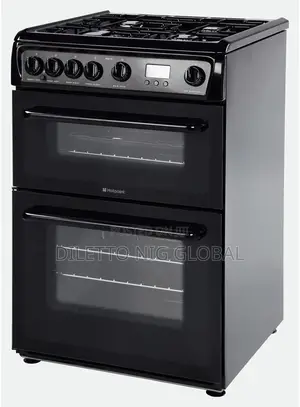 Hotpoint Hag60k Cooker Freestanding Gas Double Oven