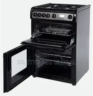 Hotpoint Hag60k Cooker Freestanding Gas Double Oven