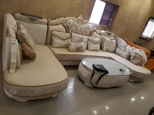 Luxury L-Shaped Living Room Sofa Chair.