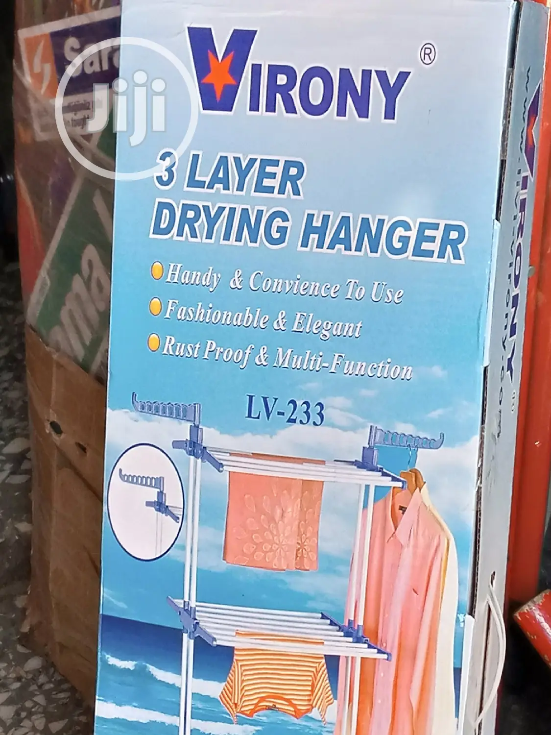 3steps Cloth Dryer Double Poles