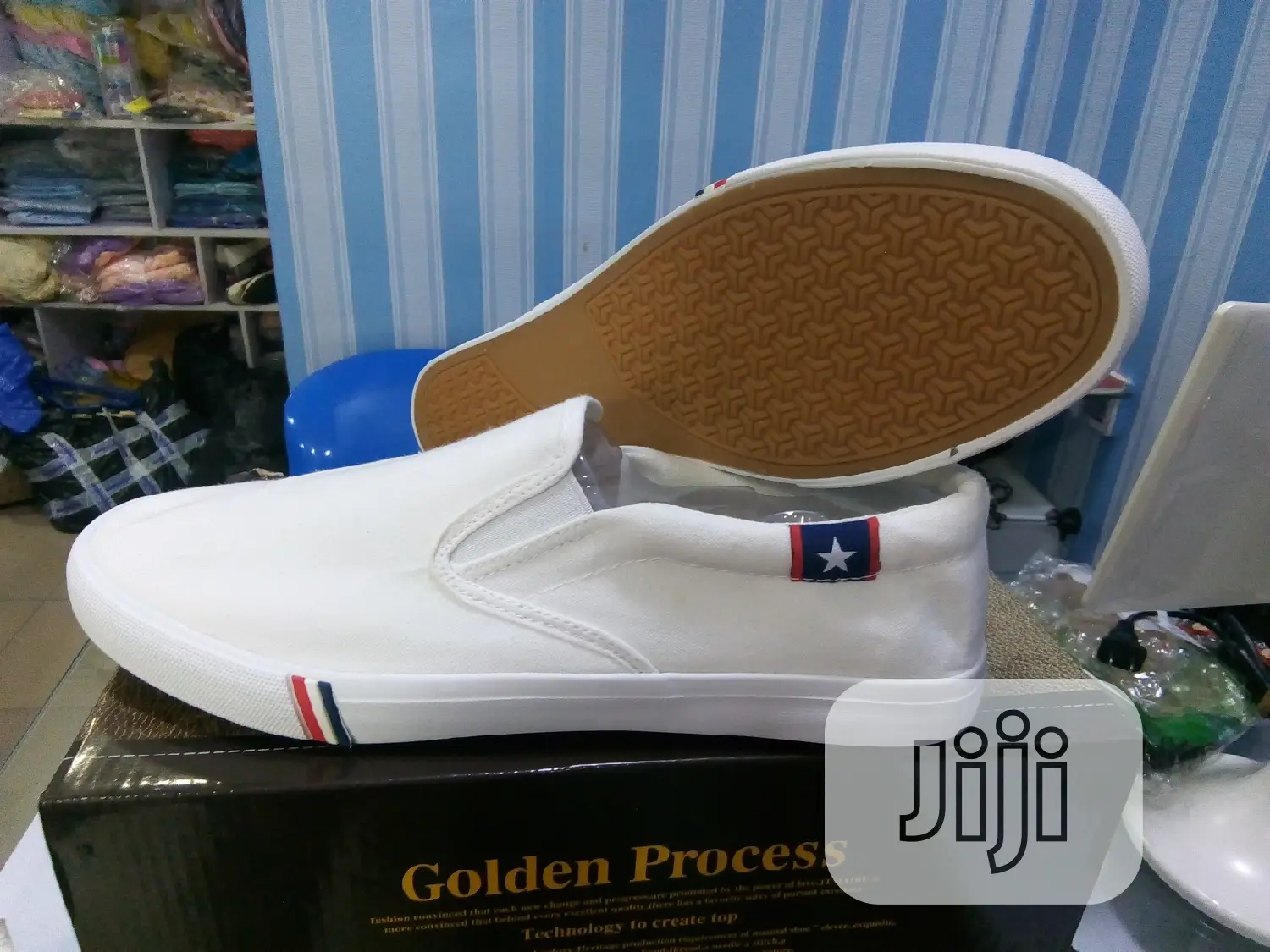 Men's White Sneakers, Flat White Shoes