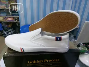 Men's White Sneakers, Flat White Shoes