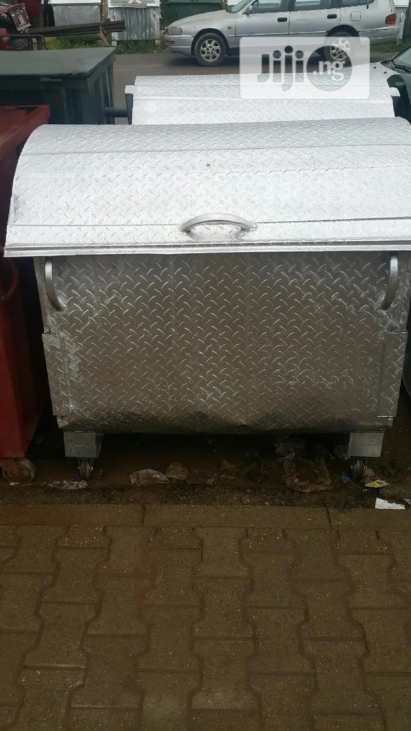 Galvanized Waste Bin For Sale. Free Delivery
