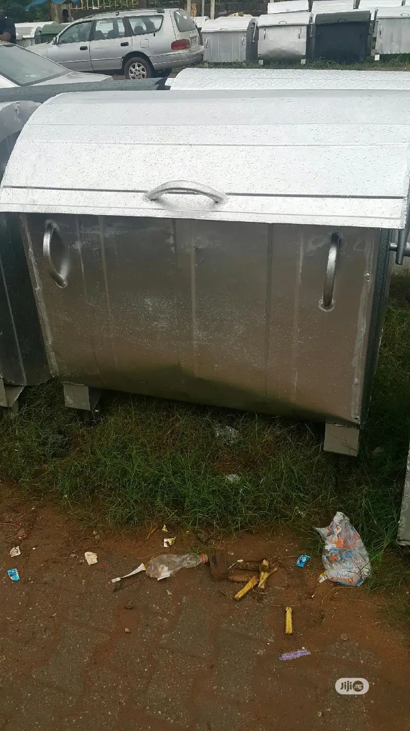 1100 Liters Galvanized Waste Bin. Free Delivery Within Abuja
