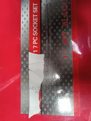 1" Heavy Duty Socket Set Black