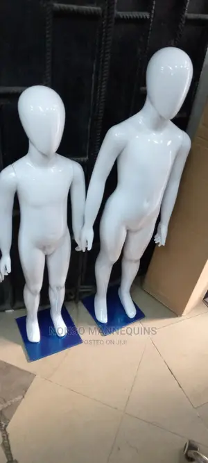 Glossy White Kids Unisex Reinforced Mannequins