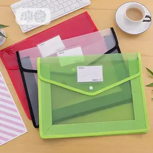 Large Capacity Twisted Button Document Bag