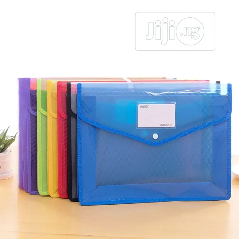 Large Capacity Twisted Button Document Bag