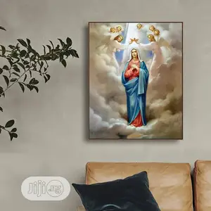 Virgin Mary Christian Cuadros Canvas