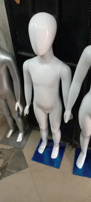 Age 2 To 4years Glossy Whie Kids Mannequins